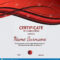 Certificate Of Completion Template With Dynamic Red And In Gymnastics Certificate Template