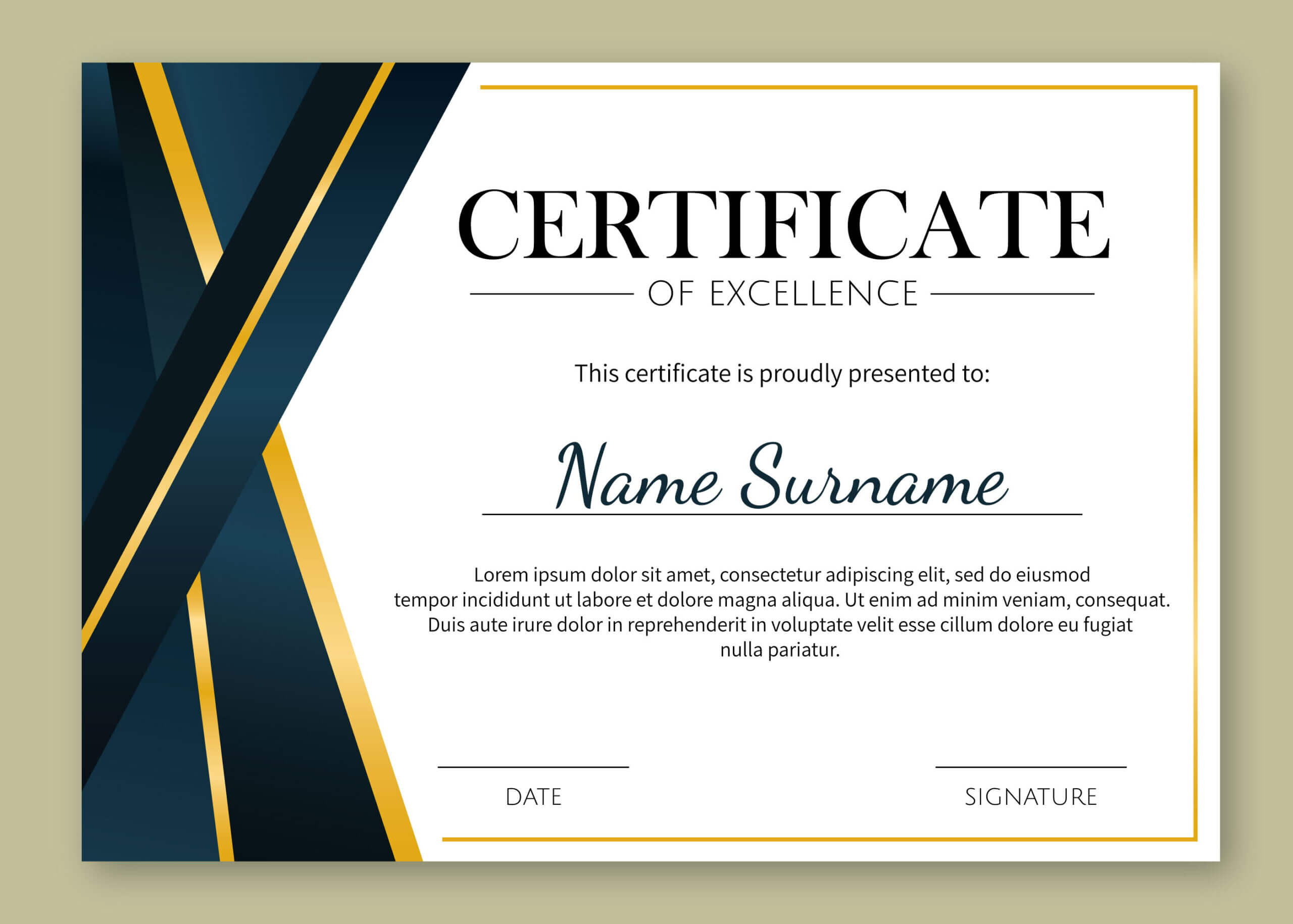 Certificate Of Excellence Template Free Download Intended For Certificate Of Excellence Template Free Download
