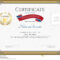 Certificate Of Participation Template In Sport Theme Stock Inside Certification Of Participation Free Template