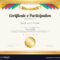 Certificate Of Participation Template Inside Certificate Of Participation Template Pdf
