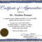 Certificate Of Recognition Wording Copy Certificate Throughout Anniversary Certificate Template Free