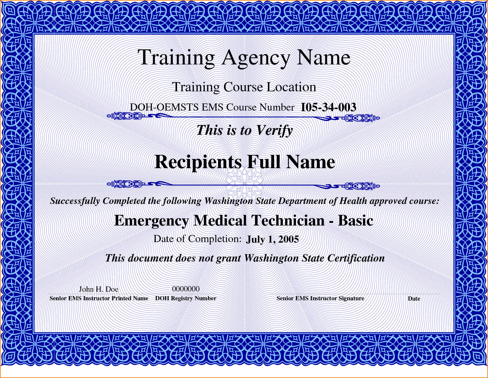 Certificate Sample For Course Completion | Free Downloadable With Regard To Free Training Completion Certificate Templates