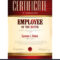Certificate Template Employee Of The Month Inside Employee Of The Year Certificate Template Free
