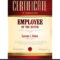 Certificate Template Employee Of The Month With Employee Of The Month Certificate Template