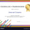 Certificate Template In Sport Theme With Border For Certificate Border Design Templates