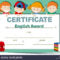Certificate Template With Happy Kids Illustration Stock With Regard To Children's Certificate Template