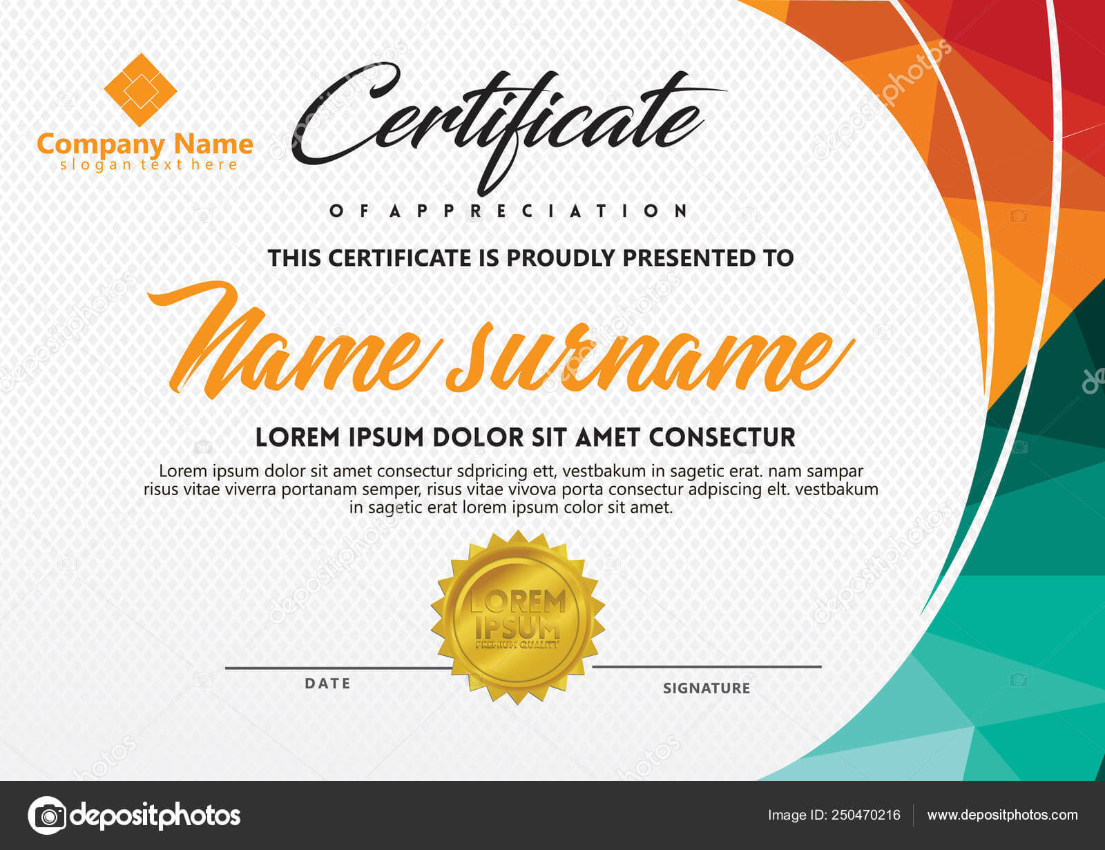 Certificate Template With Polygonal Style And Modern Pattern With Regard To Workshop Certificate Template