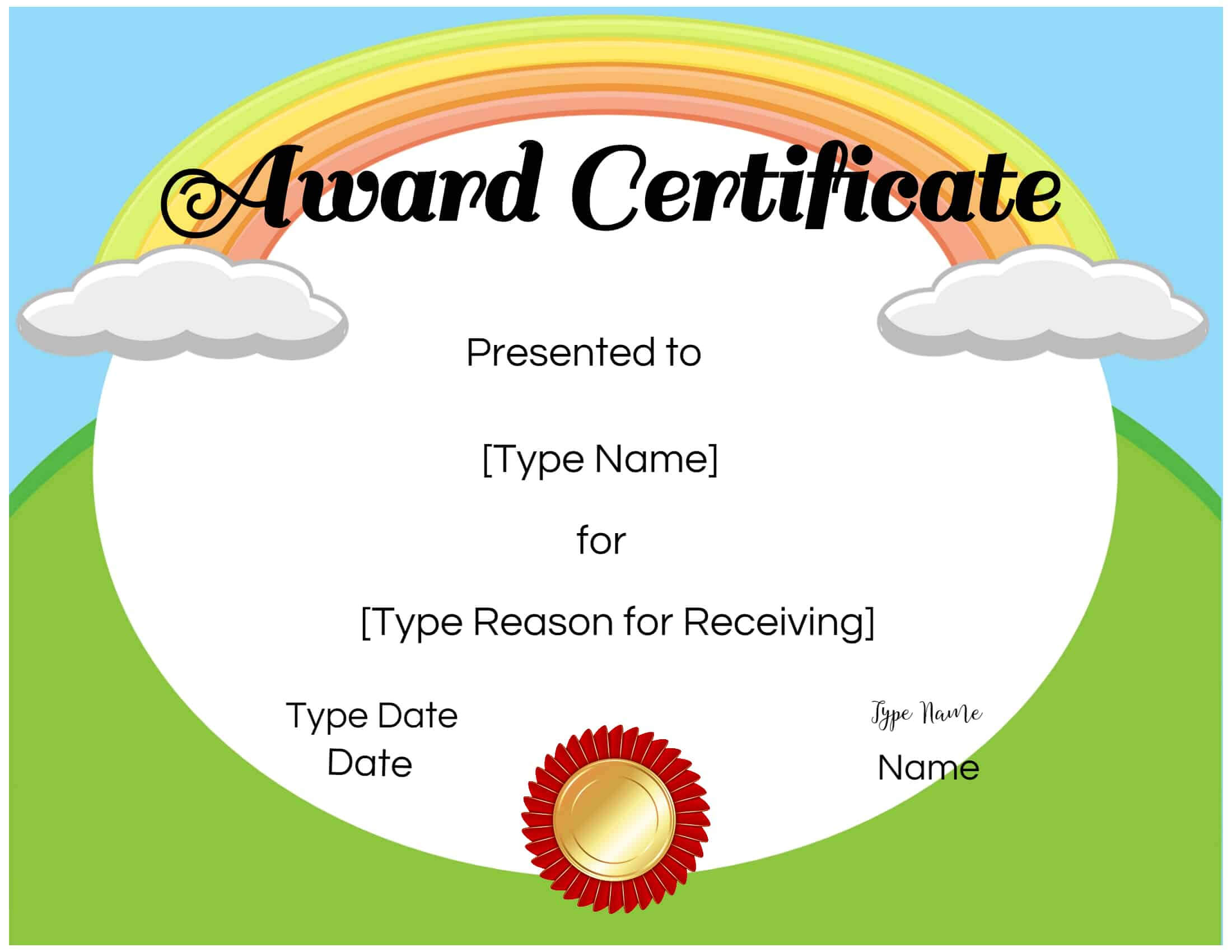 Certificates For Kids Throughout Tennis Certificate Template Free