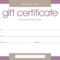 Certificates: Stylish Free Customizable Gift Certificate In Certificate Template For Pages