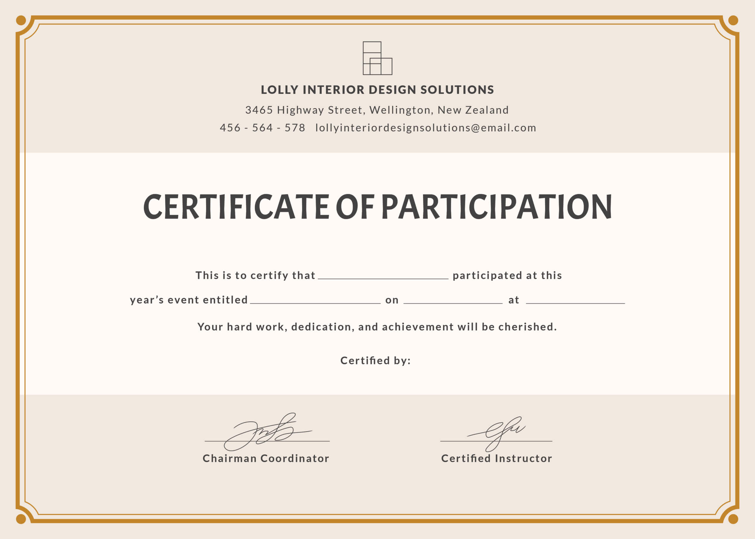 Certification Of Participation – Zohre.horizonconsulting.co With Hayes Certificate Templates