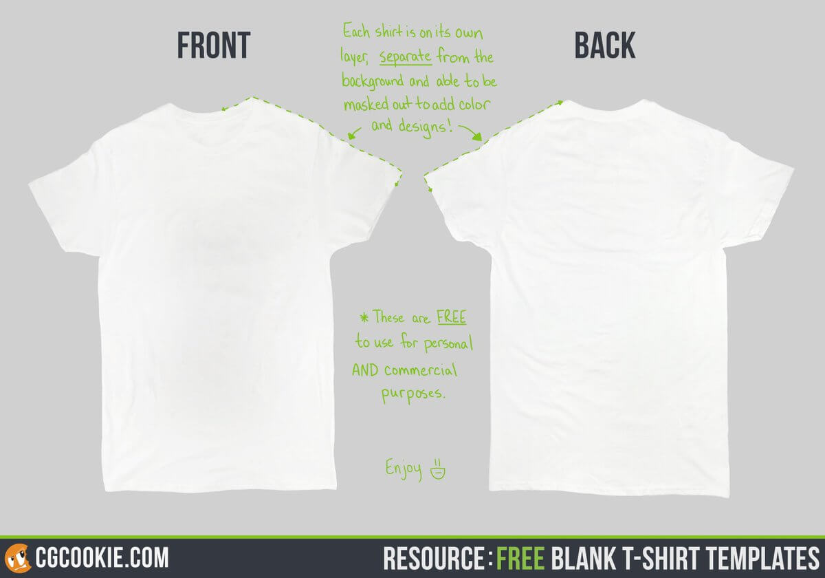 Cg Cookie On Twitter: "free Resource: A T Shirt Template To Within Blank T Shirt Design Template Psd