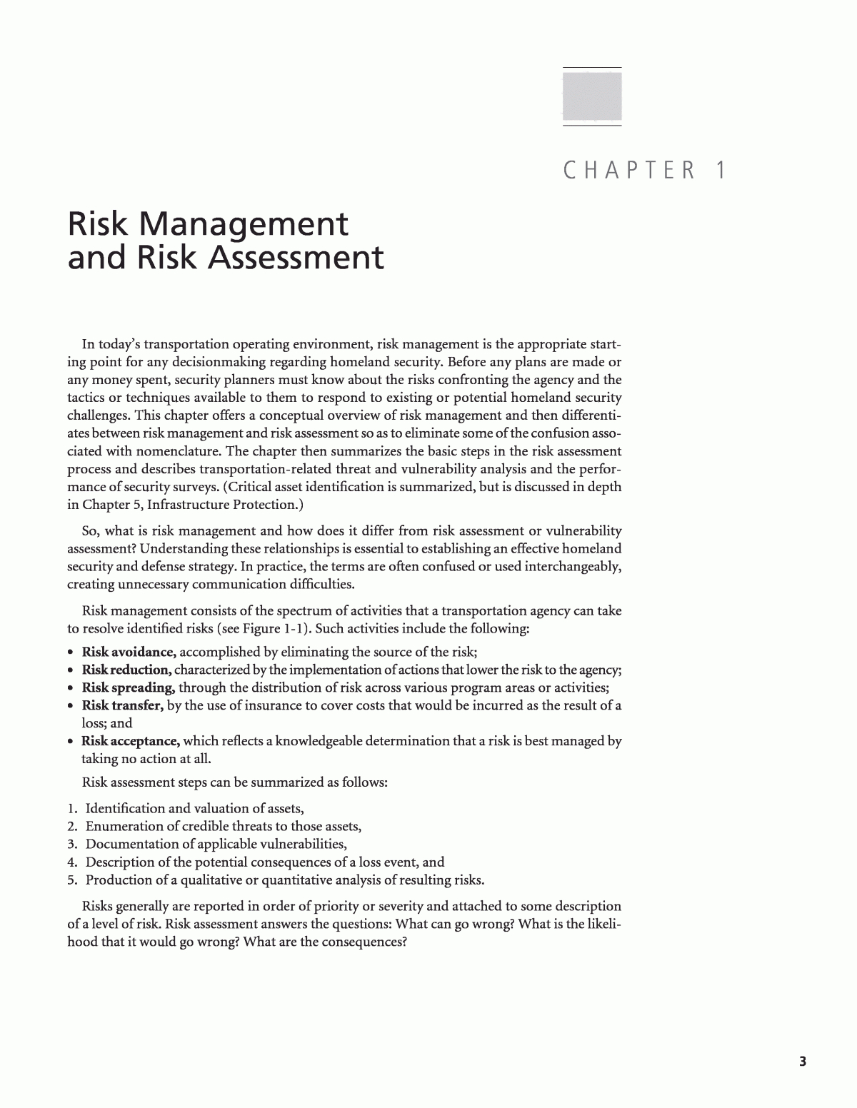 Chapter 1 – Risk Management And Risk Assessment | Security With Regard To Physical Security Risk Assessment Report Template