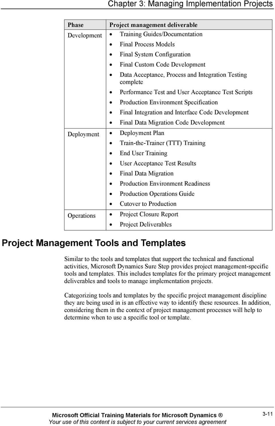Chapter 3: Managing Implementation Projects – Pdf Free Download With Regard To Test Closure Report Template