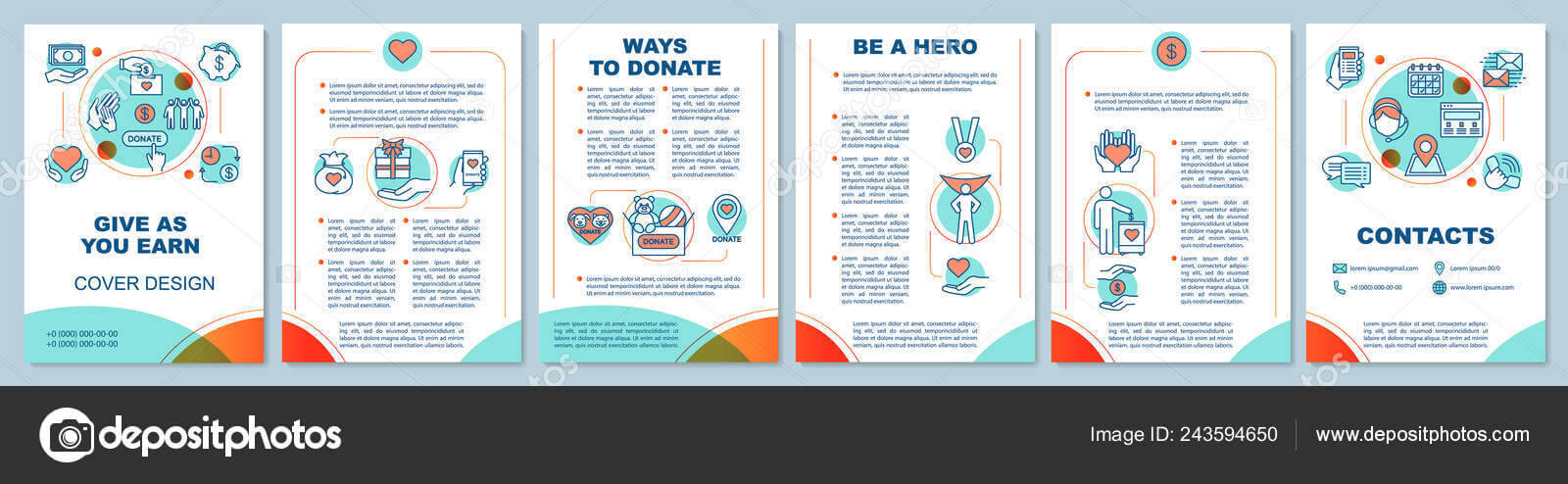 Charitable Foundation Brochure Template Volunteering Inside Volunteer Brochure Template
