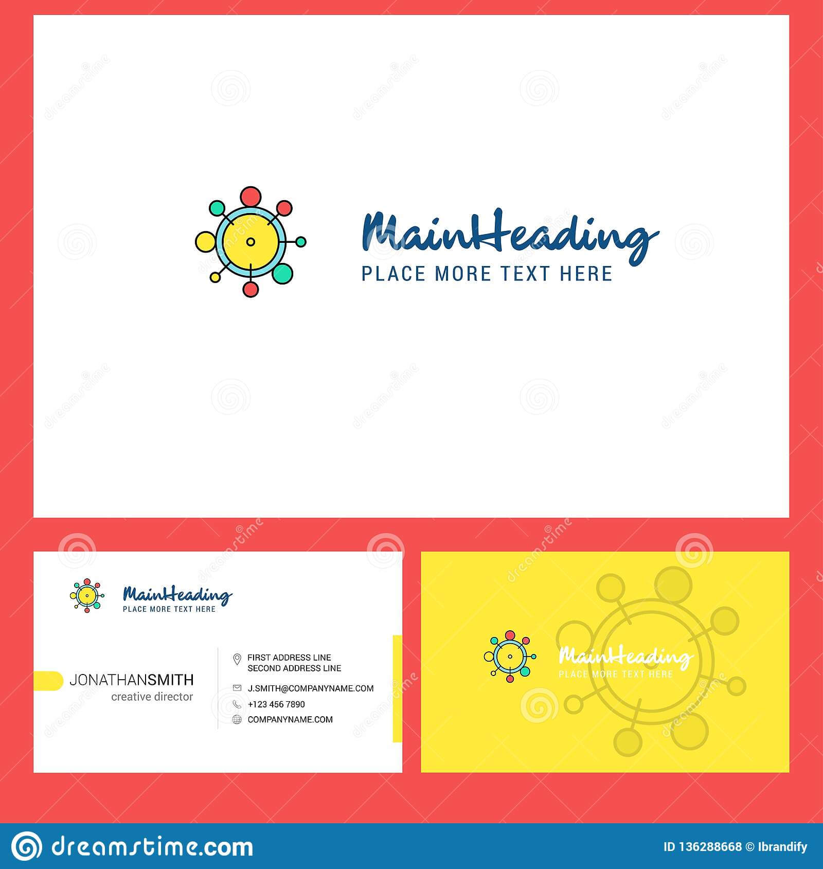 Chemical Bonding Logo Design With Tagline & Front And Back Within Medication Card Template