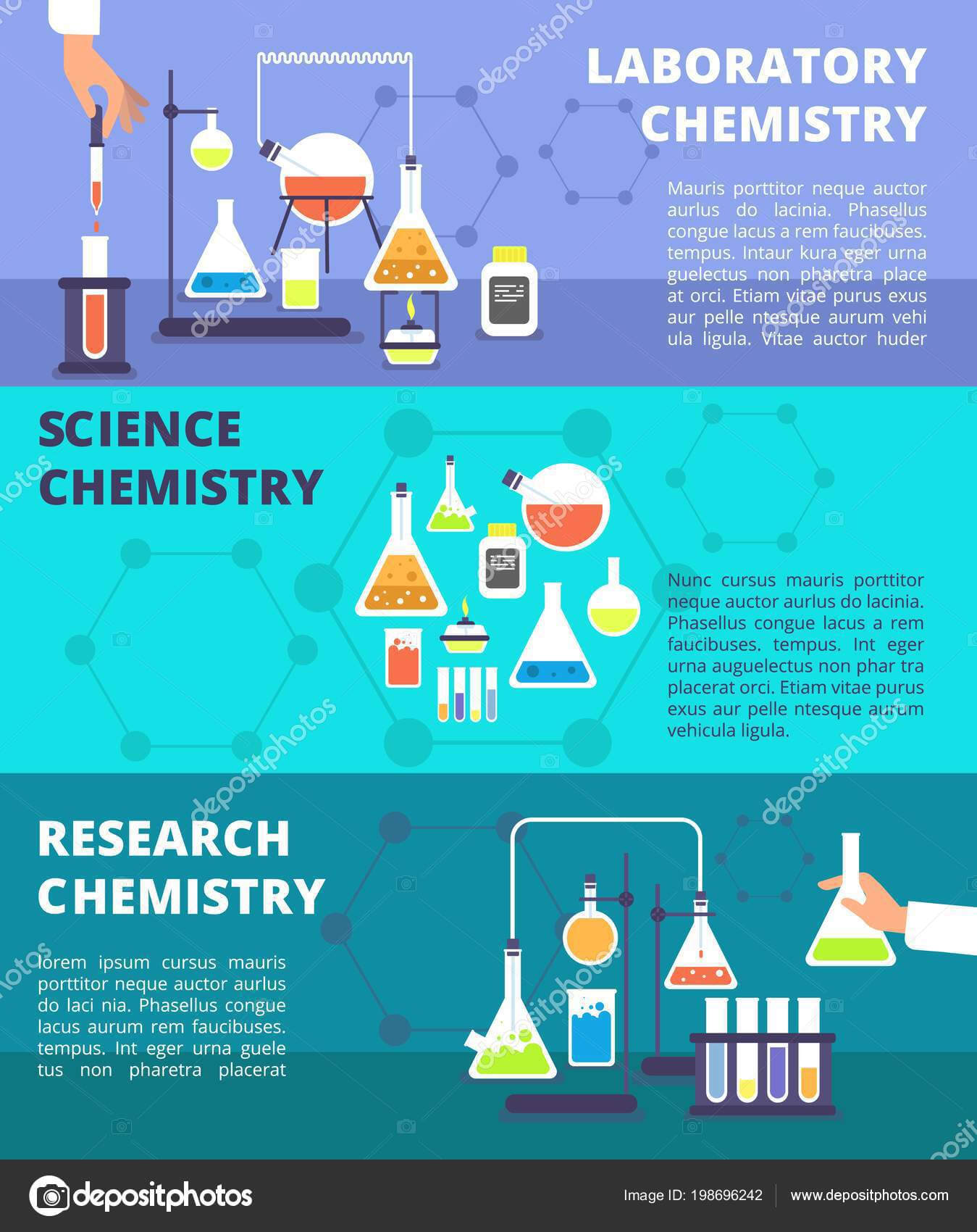 Chemistry Laboratory Research Lab And Science Technology For Science Fair Banner Template
