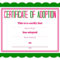 Child Adoption Certificate Template Intended For Child Adoption Certificate Template