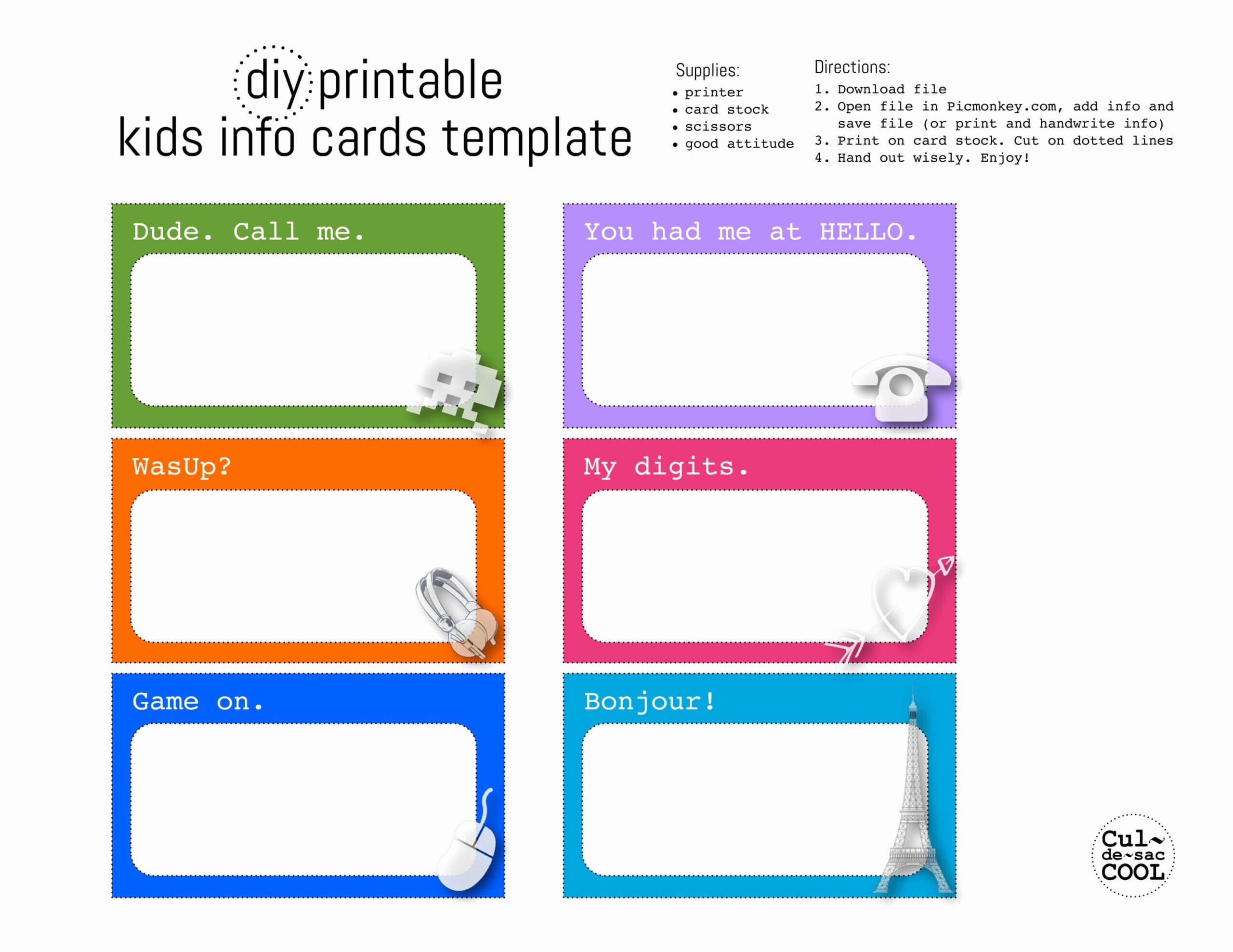 Child Id Card Template Free Throughout Id Card Template For Kids