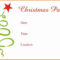Children's Christmas Party Invitation Templates Free Throughout Free Christmas Invitation Templates For Word