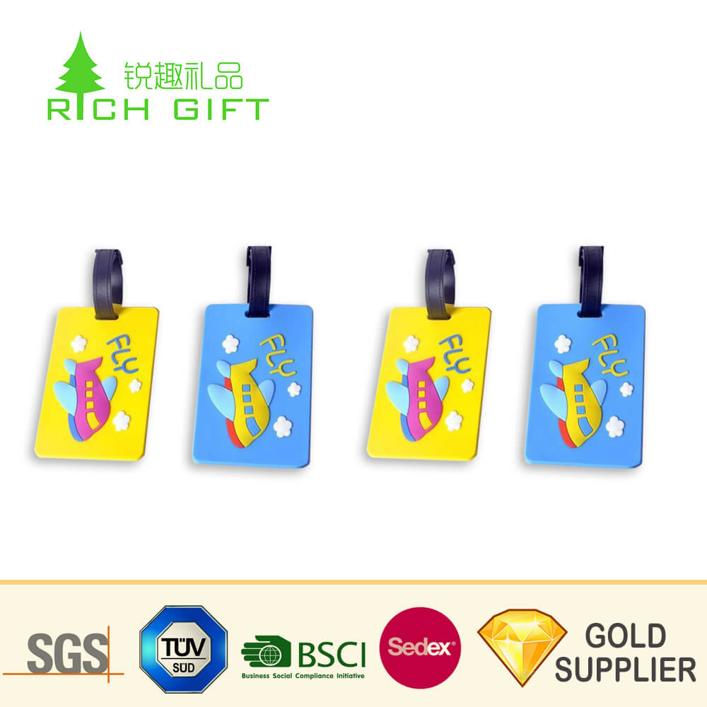 China Factory Direct Sale Custom Blank Rubber Free Printable For Blank Luggage Tag Template