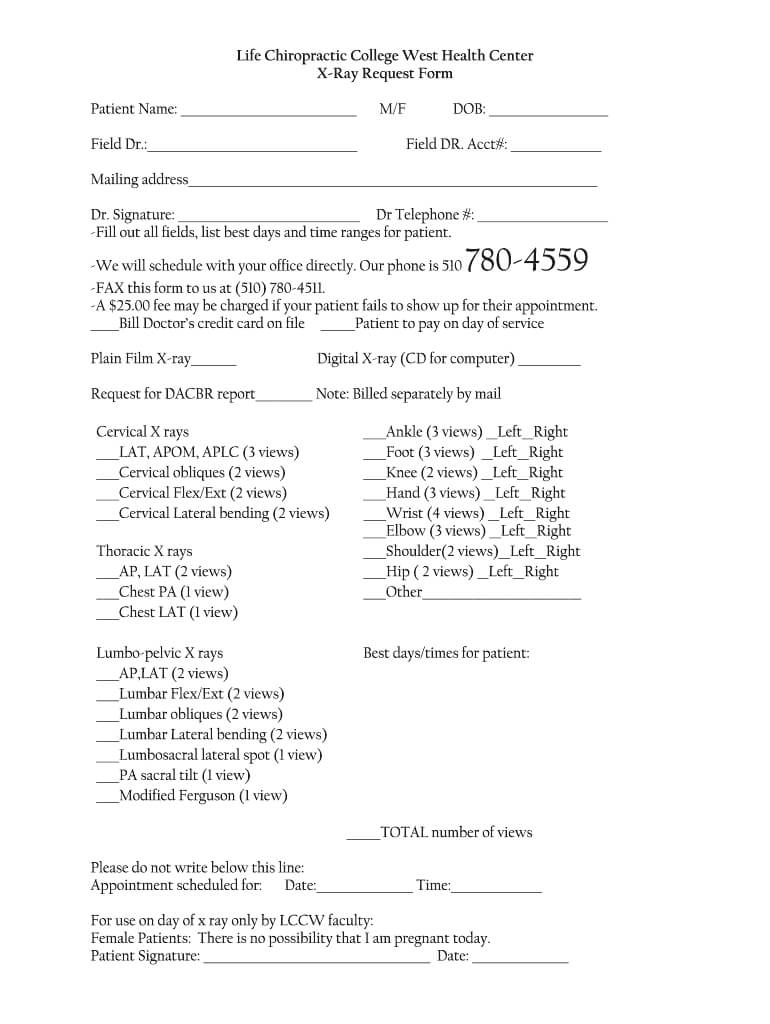 Chiropractic X Ray Report Template - Fill Online, Printable With Chiropractic X Ray Report Template