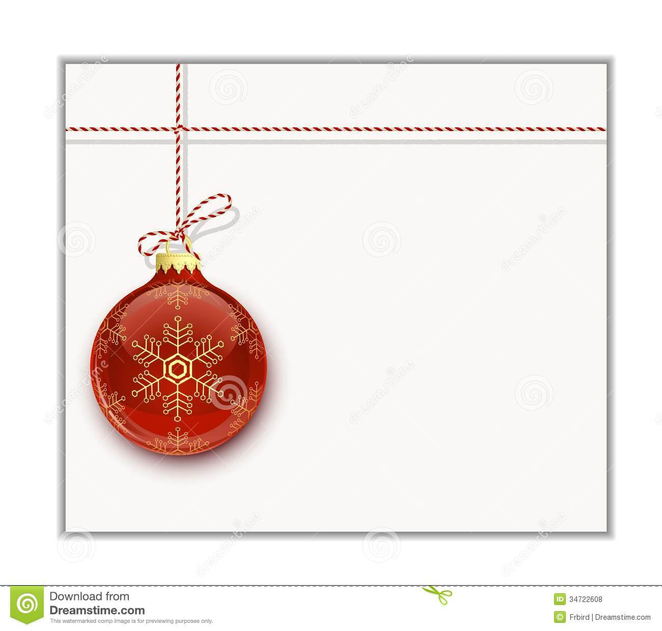 Christmas Card Template Stock Vector. Illustration Of Clip Within Blank Christmas Card Templates Free