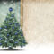 Christmas Card Template - Xmas Tree And Blank Space For Text with Blank Christmas Card Templates Free