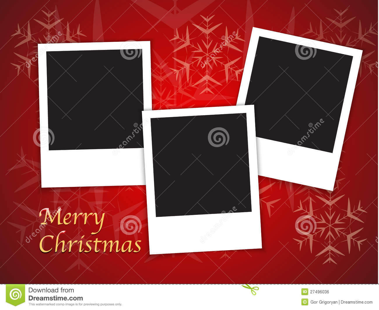 Christmas Card Templates With Blank Photo Frames Stock In Free Christmas Card Templates For Photographers