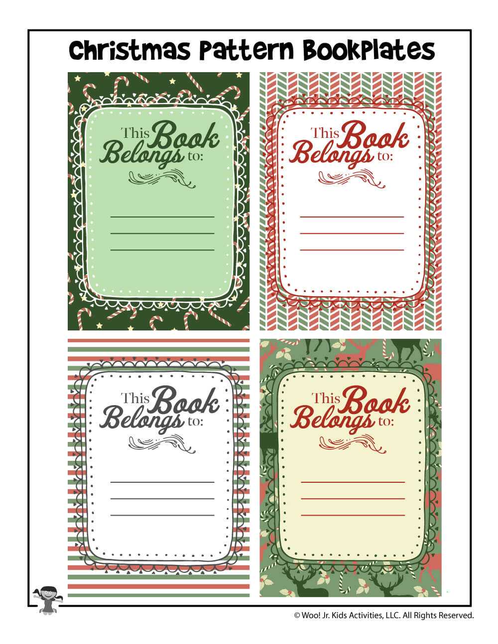 Christmas Gift Printable Bookplates | Woo! Jr. Kids Activities With Regard To Bookplate Templates For Word