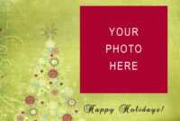 Christmas Greeting Cards Templates Free - Zohre with regard to Christmas Photo Cards Templates Free Downloads