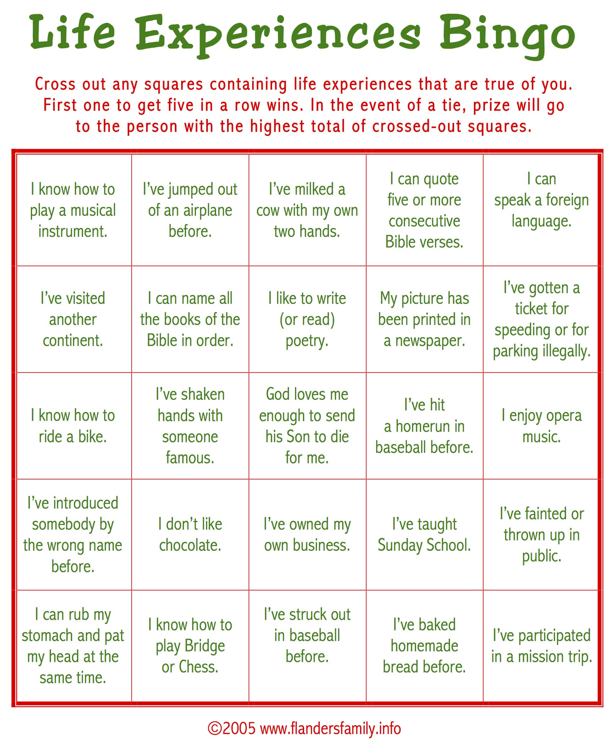 Christmas Ice Breaker Bingo (Free Printable) – Flanders Regarding Ice Breaker Bingo Card Template