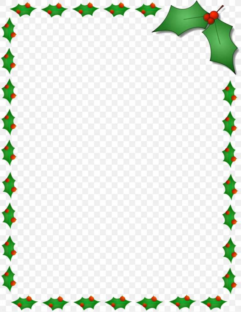 Christmas Border Word Template - Professional Template