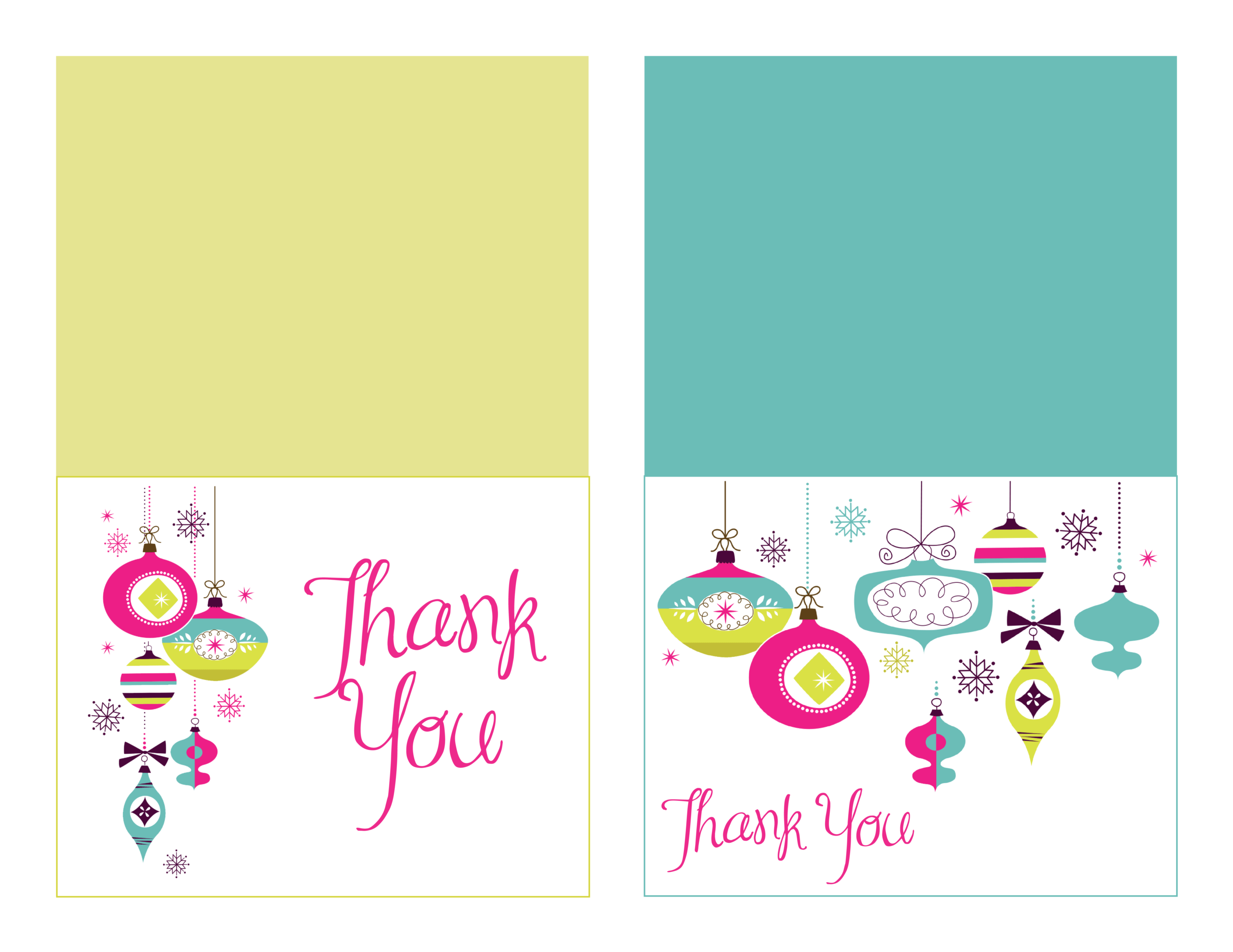 Christmas Thank You Notes Printable – Yatay.horizonconsulting.co With Regard To Christmas Thank You Card Templates Free