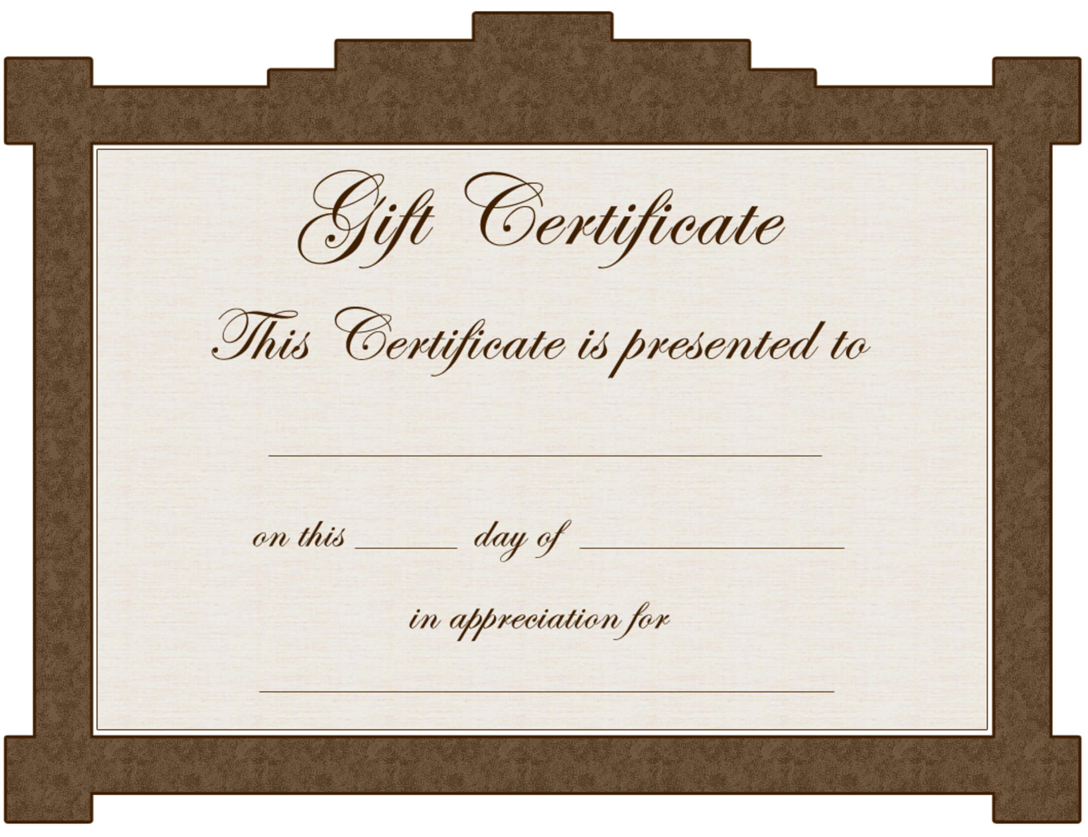 Clipart Gift Certificate Template Regarding Graduation Gift Certificate Template Free