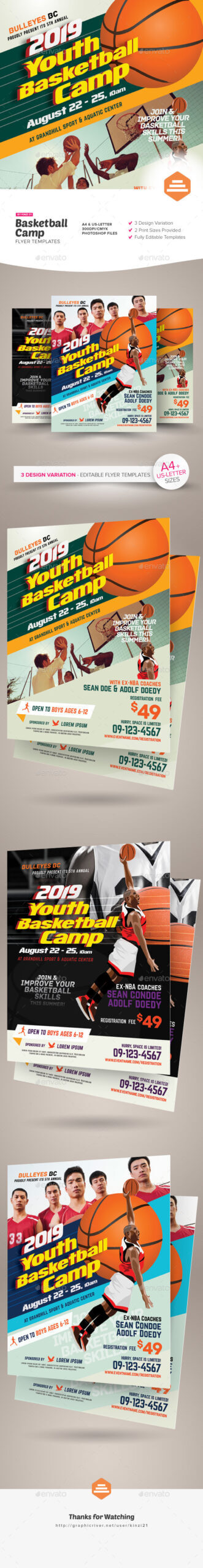 Coach Graphics, Designs & Templates From Graphicriver Intended For Basketball Camp Brochure Template