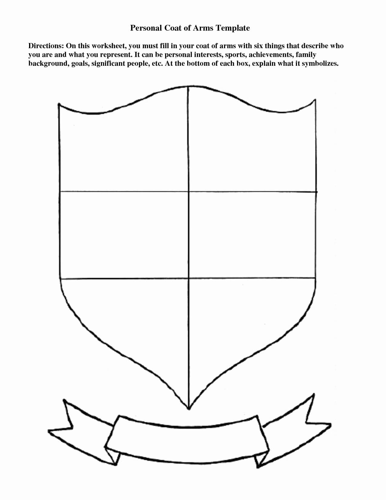 Coat Of Arms Template Printable Free That Are Mesmerizing With Blank Shield Template Printable