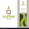 Coffee House Logo And Business Card Templates Regarding Coffee Business Card Template Free