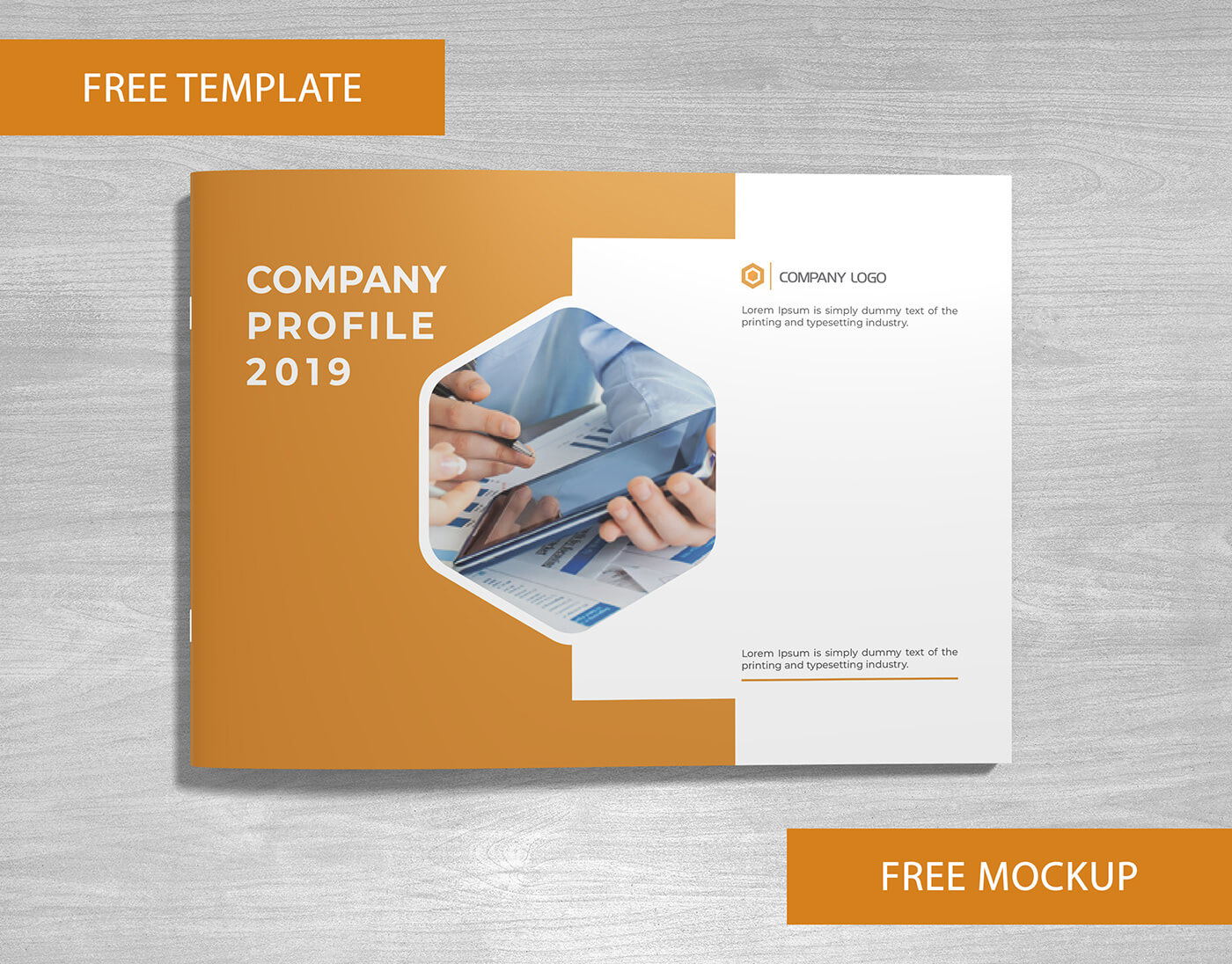 Company Profile Free Template And Mockup Download On Behance With Free Brochure Template Downloads