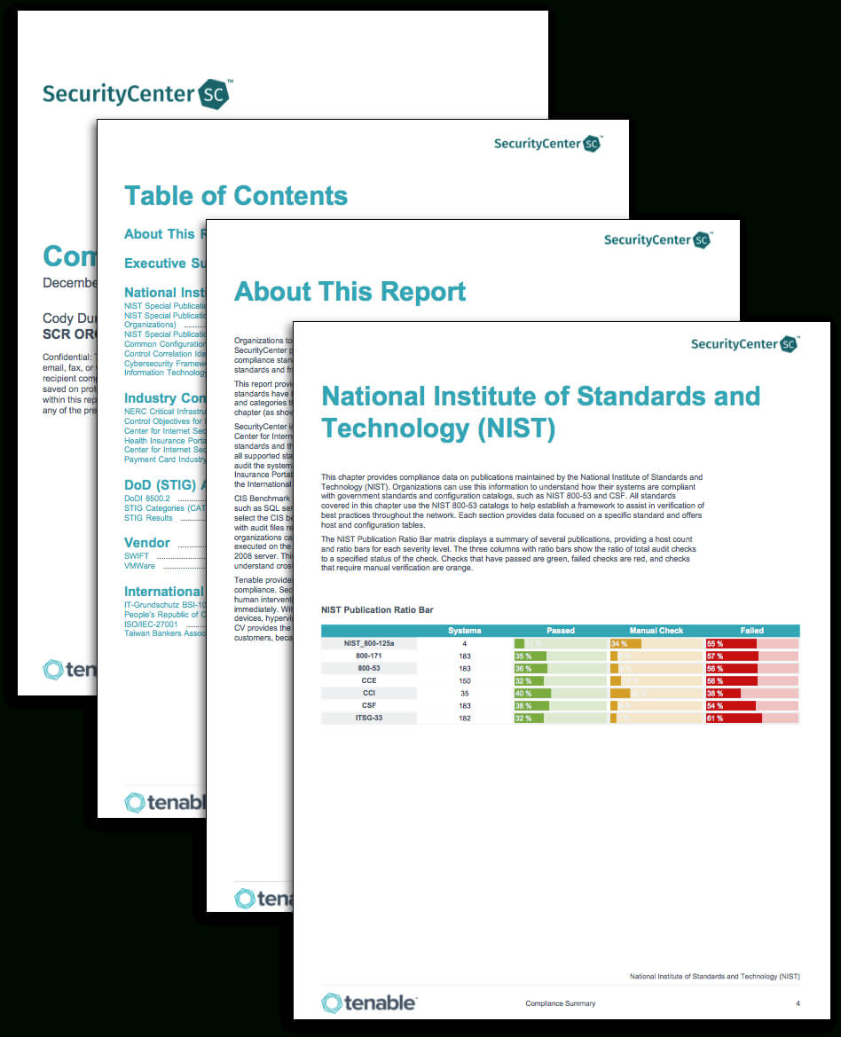Compliance Summary Report – Sc Report Template | Tenable® Intended For Data Center Audit Report Template
