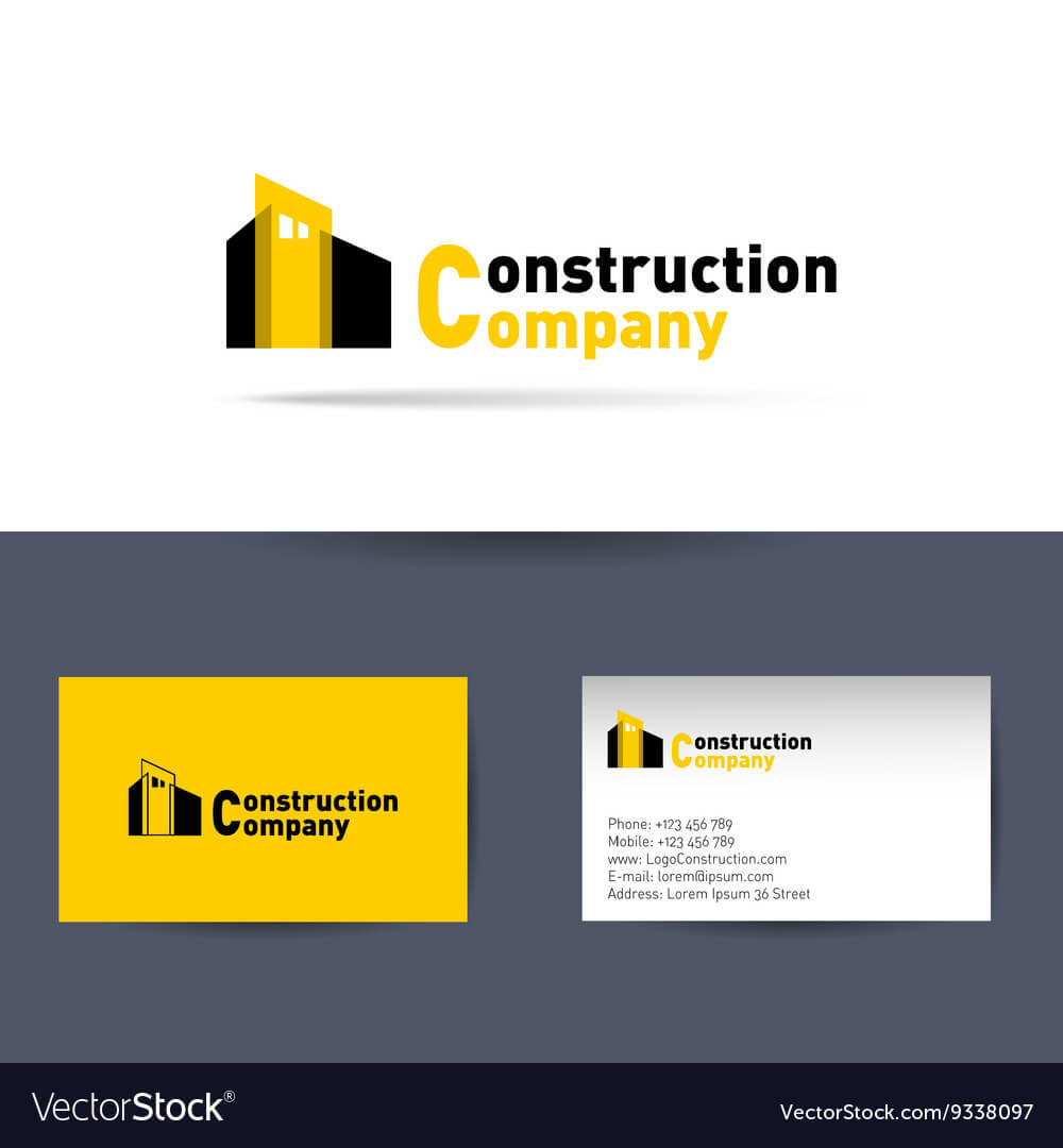 Construction Company Business Card Template Regarding Construction Business Card Templates Download Free