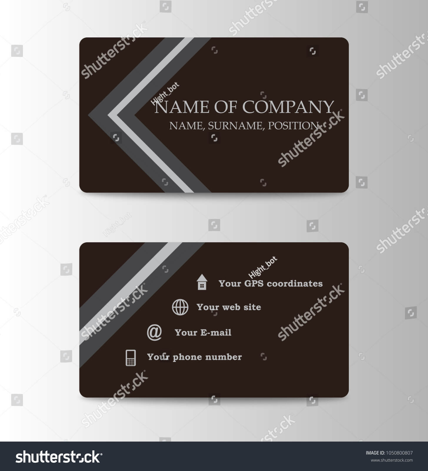 Corporate Id Card Design Template Personal Stock Vector With Personal Identification Card Template