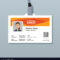 Corporate Id Card Template With Modern Abstract With Regard To Work Id Card Template