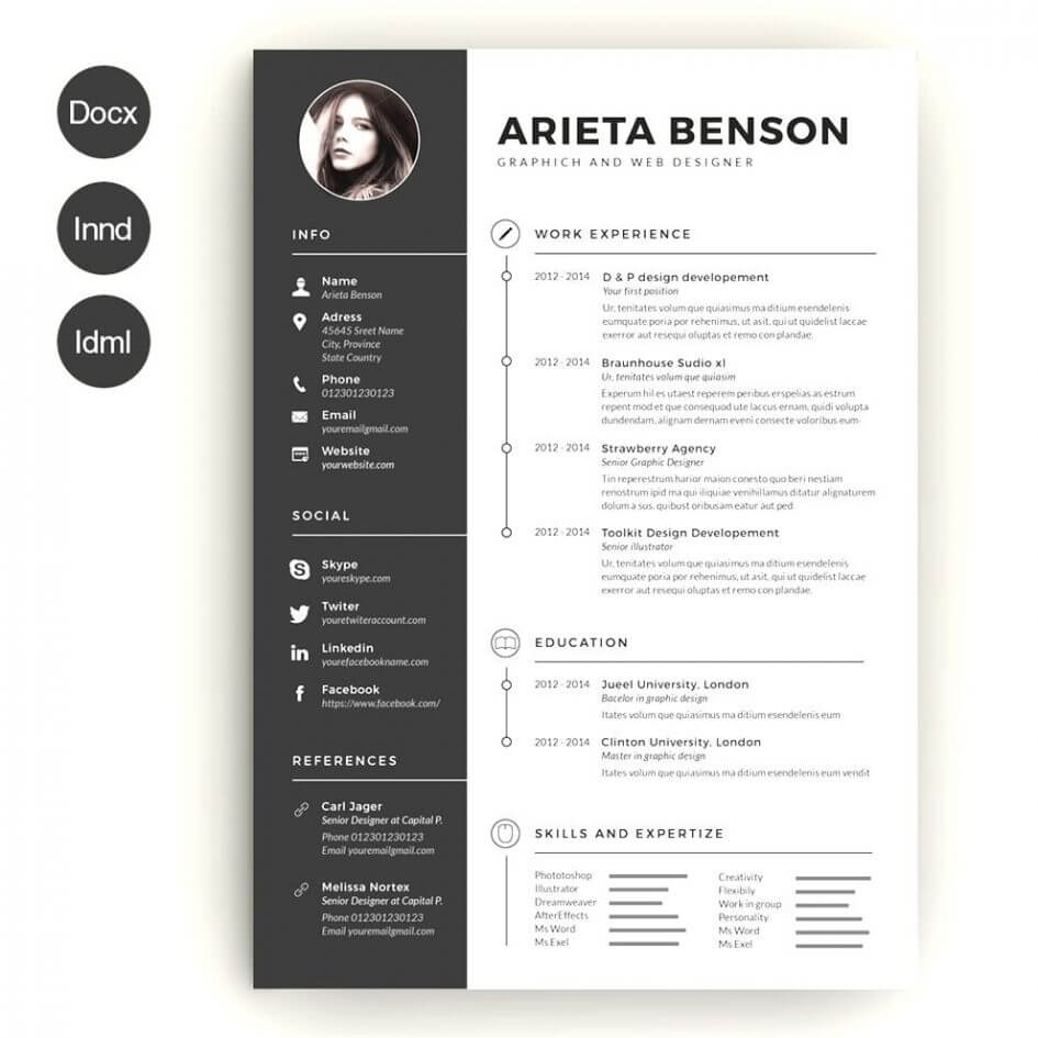 Create A Modern Resume Template With Word – Topa Intended For How To Create A Cv Template In Word