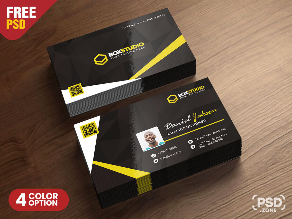 Creative Business Card Template Psd – Psd Zone For Psd Visiting Card Templates