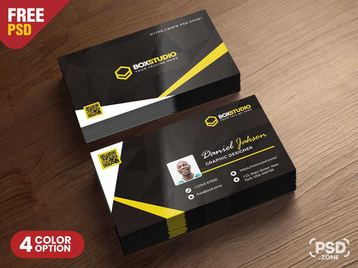 Creative Business Card Template Psd - Psd Zone Within Creative Business Card Templates Psd