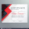 Creative Certificate Of Achievement Award Template With Red In Clue Card Template