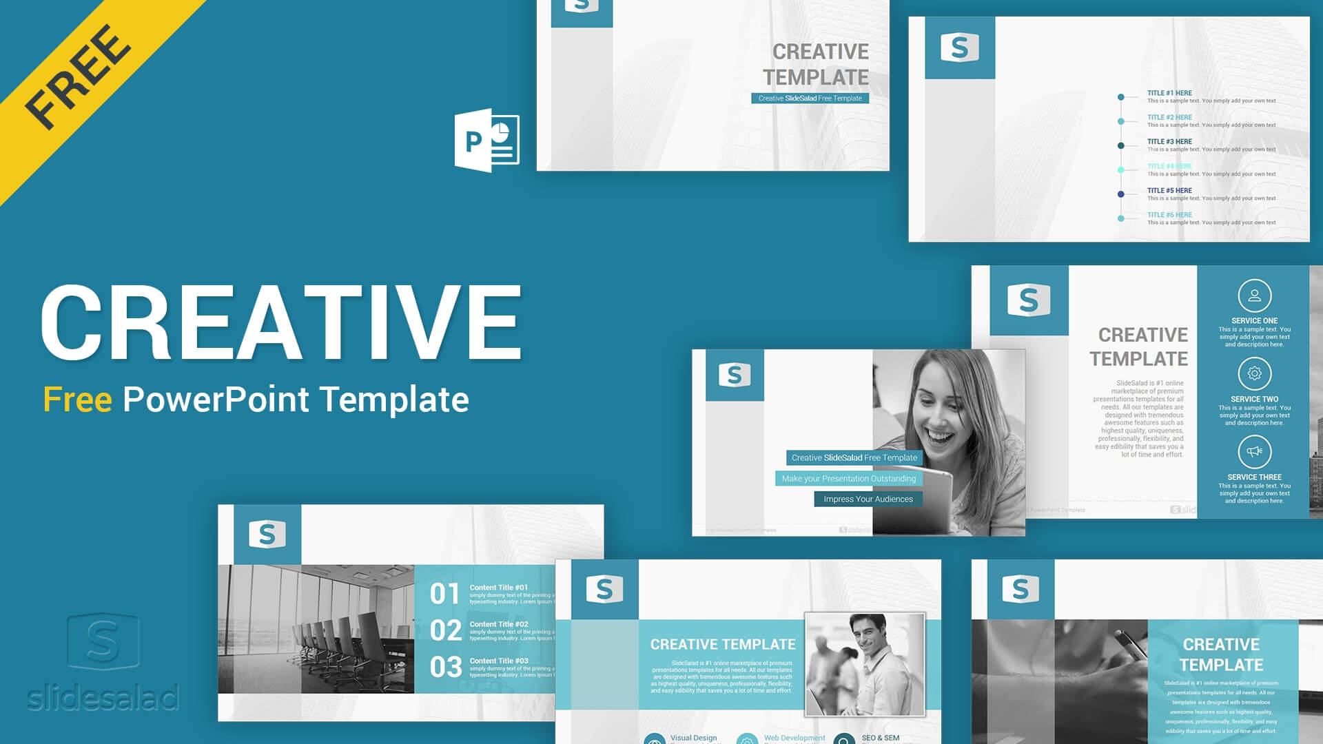 Creative Free Download Powerpoint Template – Slidesalad For Free Powerpoint Presentation Templates Downloads