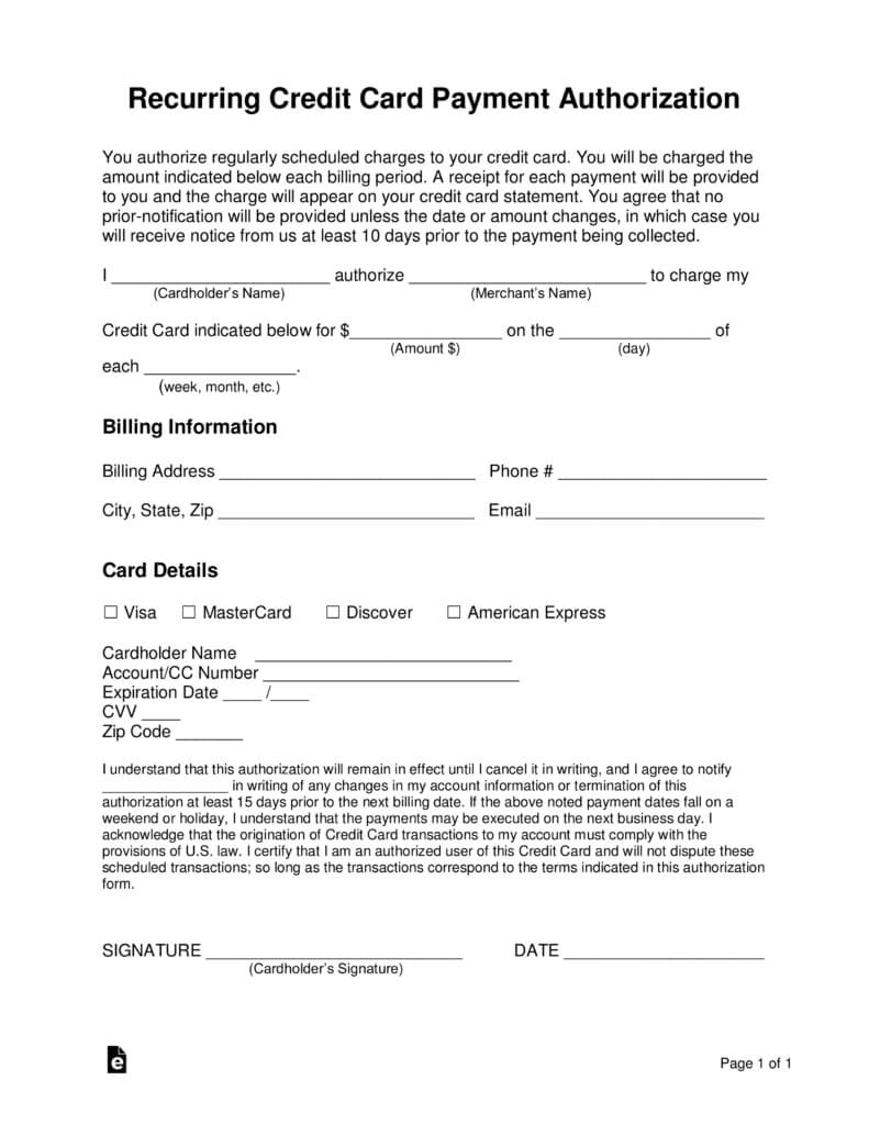 Credit Card Forms For Payment A Ux Analysis Of 22 Credit With Credit Card Billing Authorization Form Template