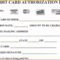 Credit Card Processing Form Template | Josiessteakhouse For Credit Card Size Template For Word