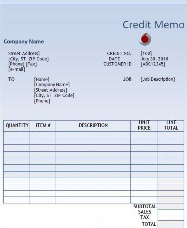 word memo template 2010